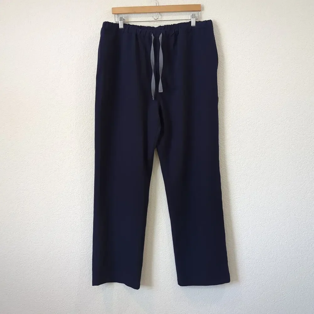 Figs Technical Collection Scrub Pants XXL‎ Men's Navy Blue Hospital Doctor Nurse